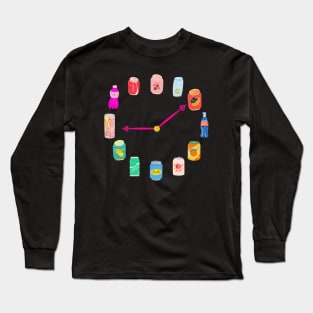 Soda Can Clock Long Sleeve T-Shirt